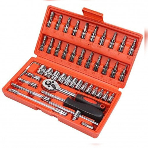 Set de herramientas 46 llaves de 1/4