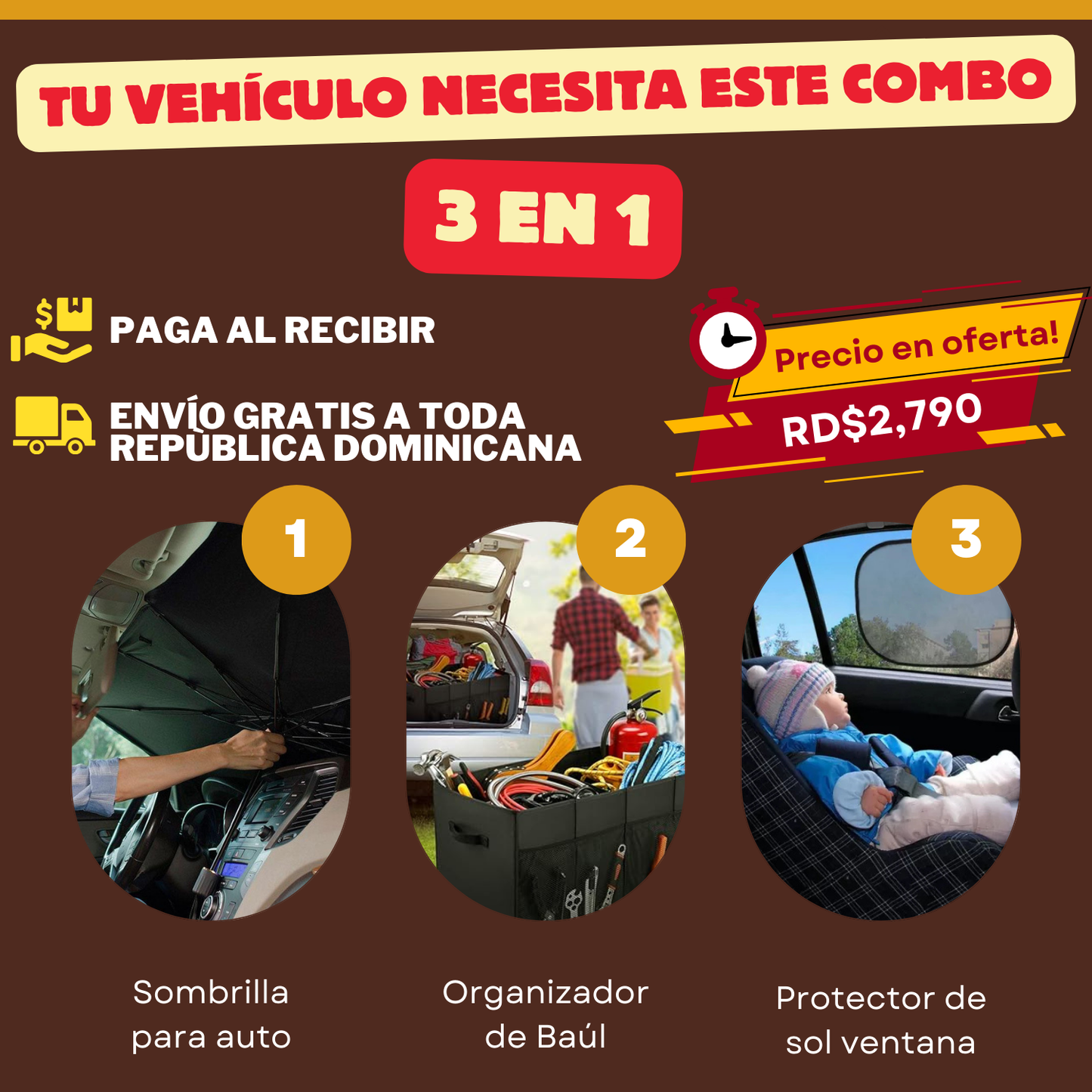 Combo 3 en 1 para cuidar tu carro como un profesional 🚗🔧
