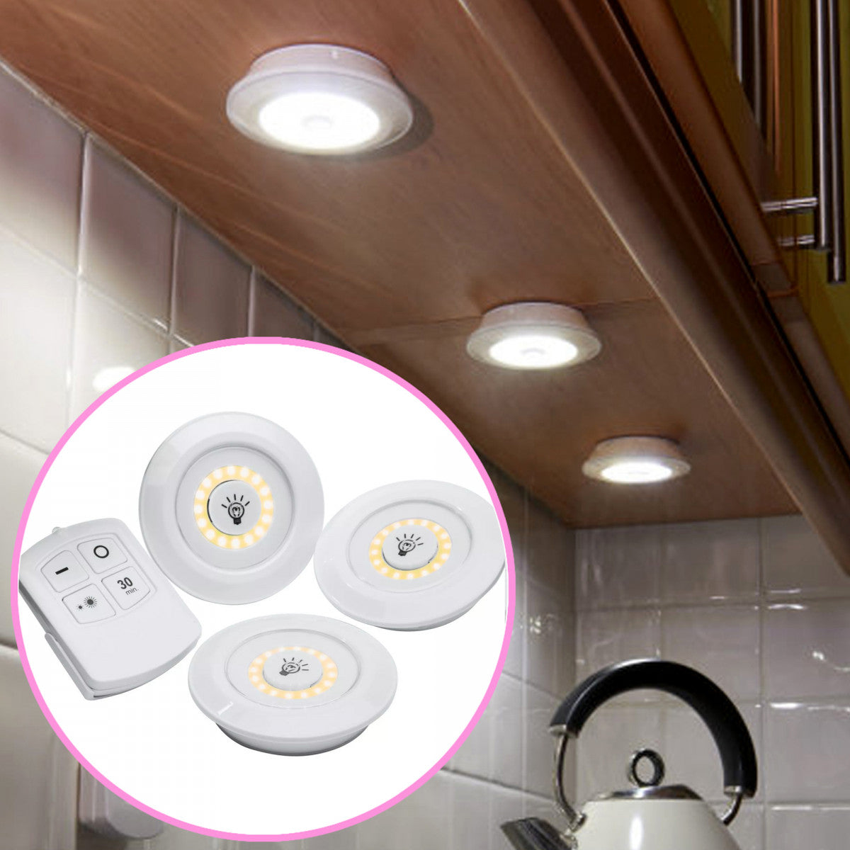 Set Luces Led Inalámbrico