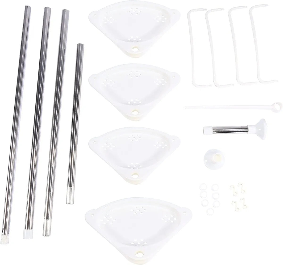 Esquinero organizador ajustable para el baño retráctil