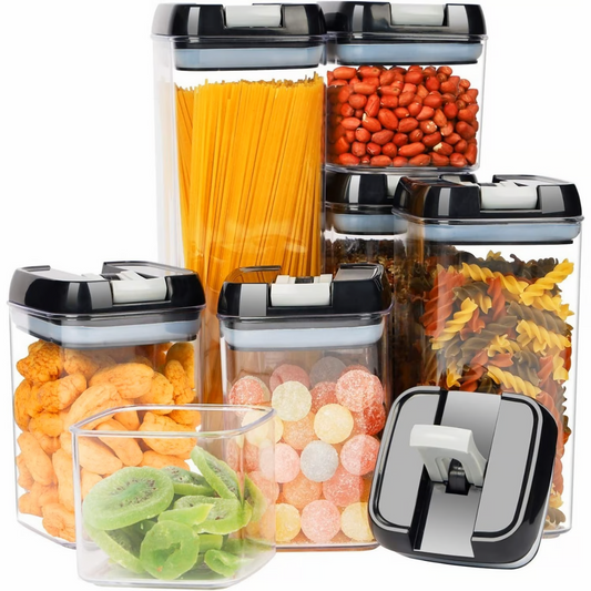 Dispensador contenedor de alimentos de 7 piezas