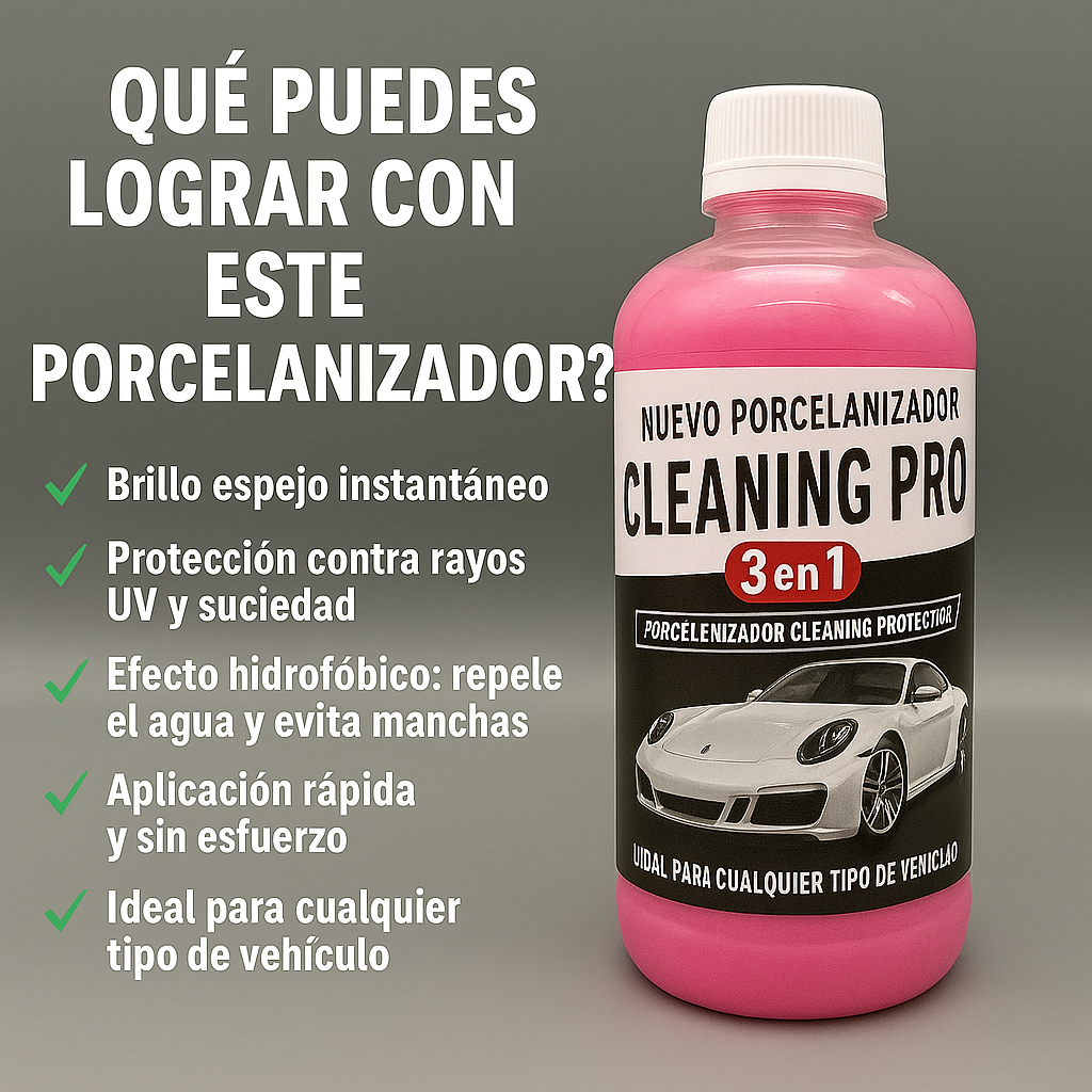 2X1 Porcelanizador Cleaning Pro 3 en 1