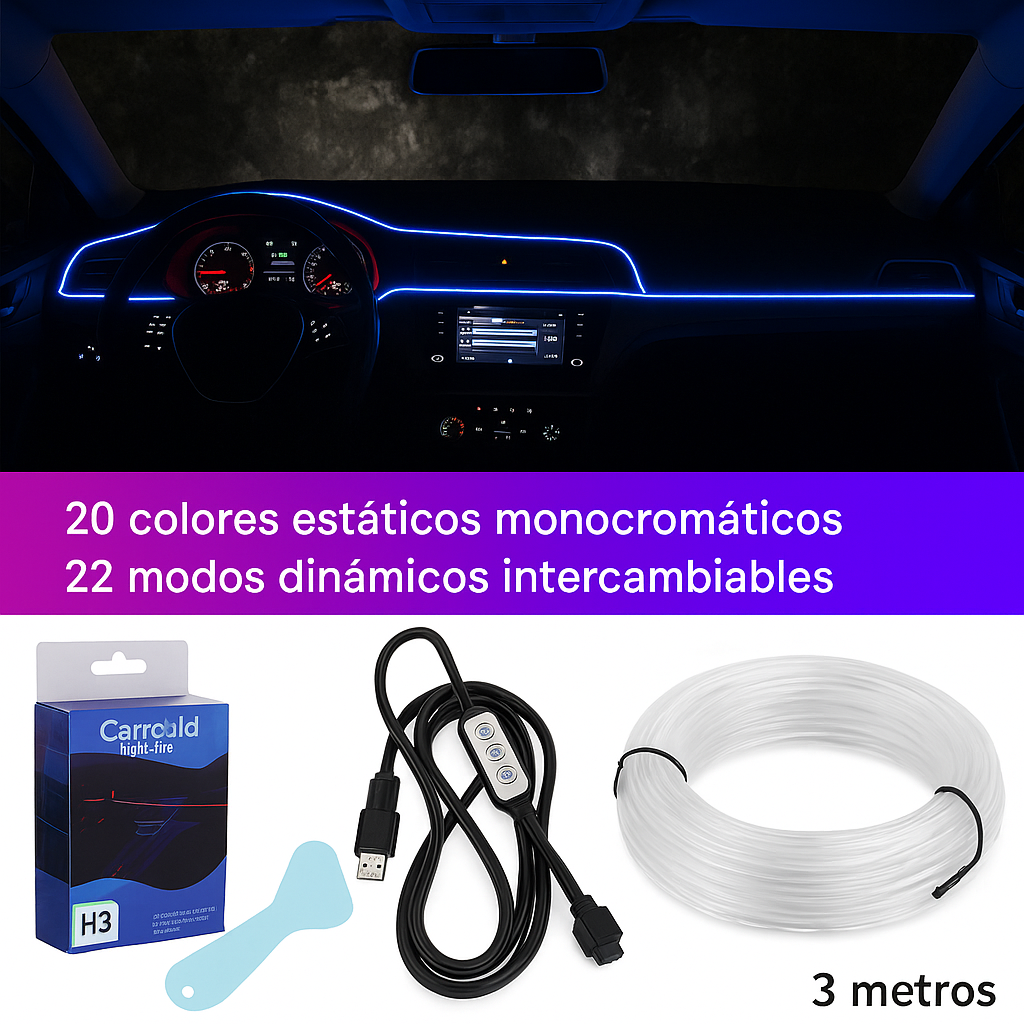 Cintas led para Auto | 3 Metros