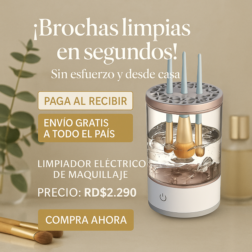 Maquina limpiadora de brochas