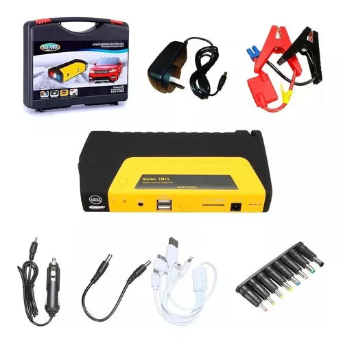 Combo de seguridad para auto: Bomba de aire digital + Aarrancador de Bateria