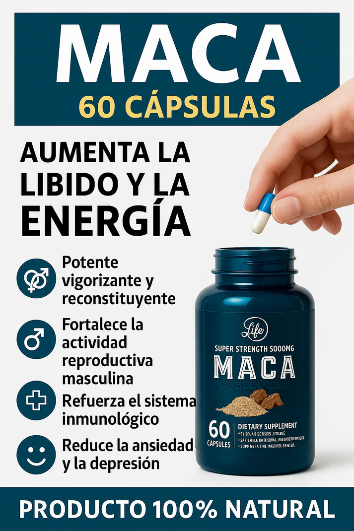 Maca Peruana suplemento natural