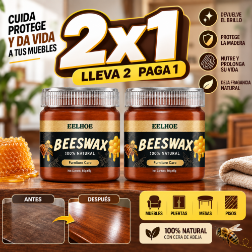 2x1 Cera restauradora de Muebles BeesWax