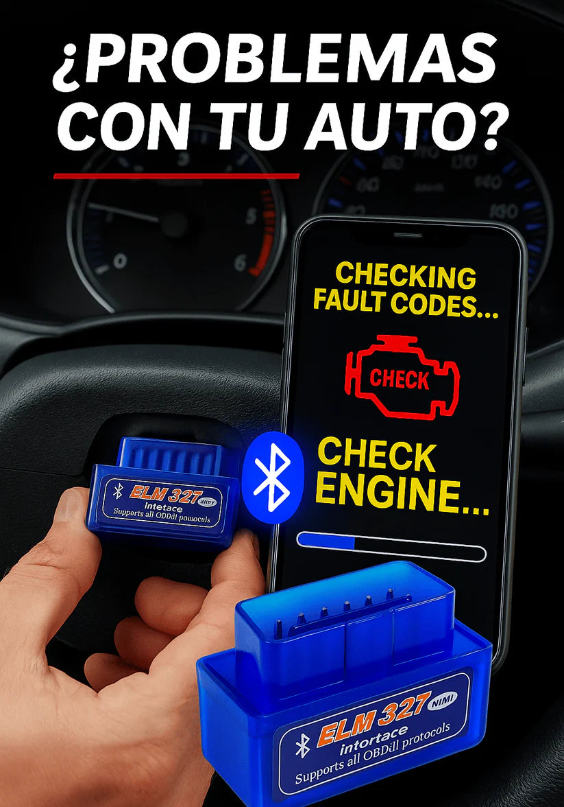 Mini Escáner para Carros | Escanea y Detecta Fallas en Segundos
