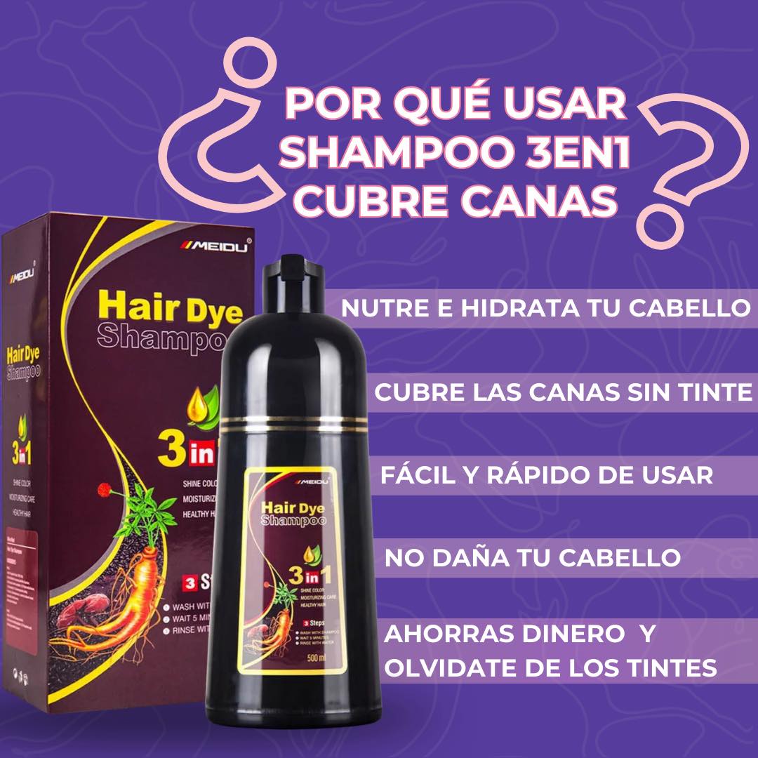 Shampoo Cubre Canas 3 en 1