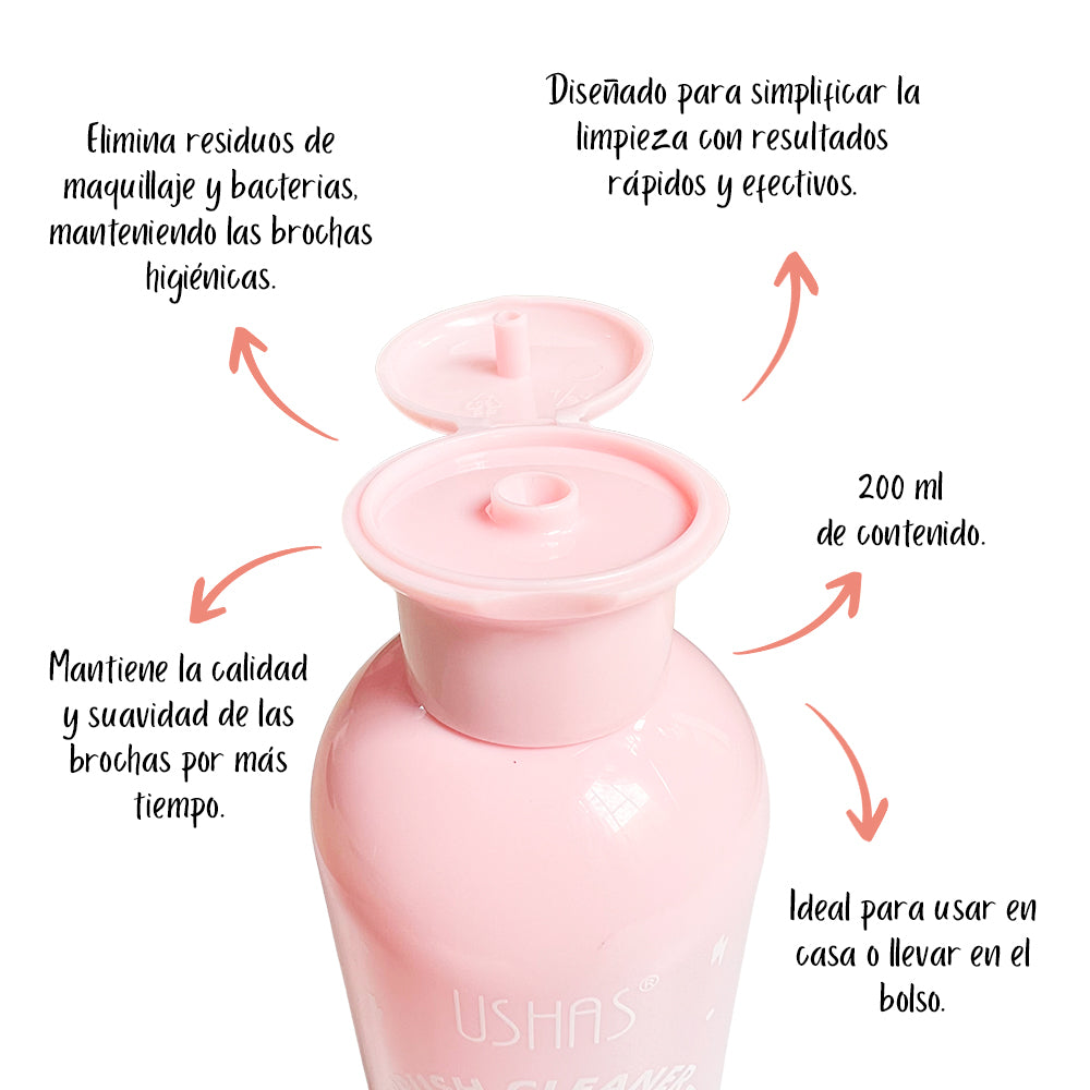 Shampoo antibacterial para brochas Ushas 200ML