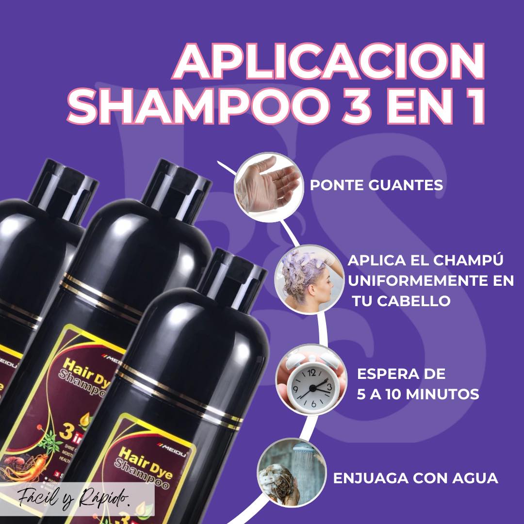 Shampoo Cubre Canas 3 en 1
