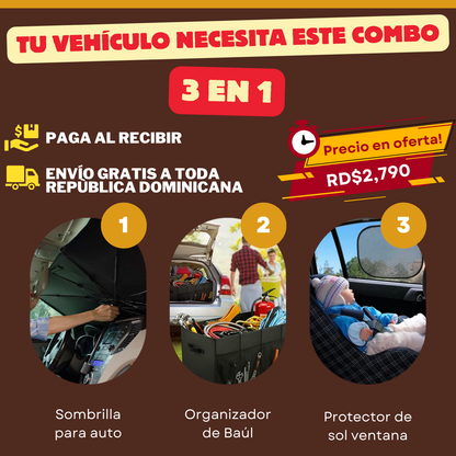 Combo 3 en 1 para cuidar tu carro como un profesional 🚗🔧