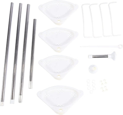 Esquinero organizador ajustable para el baño retráctil