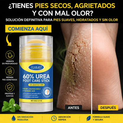 COMBO BARRA HIDRATANTE 60% UREA Y ÁCIDO SALICÍLICO + PAR DE MEDIAS DE SILICONA