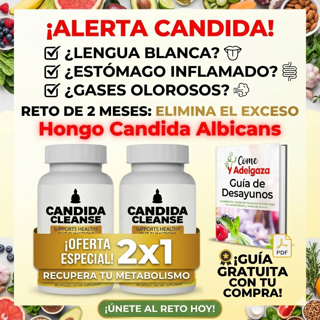 Reto 2 Meses - Elimina el Exceso del Hongo Candida y Restaura tu Metabolismo