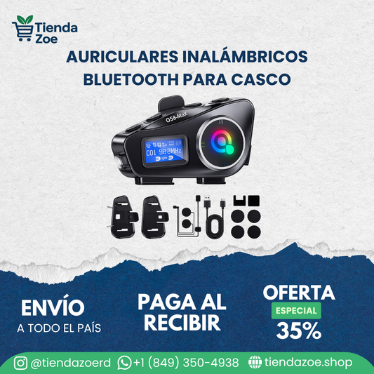 Auriculares Inalámbricos Bluetooth para Casco Q58-MAX