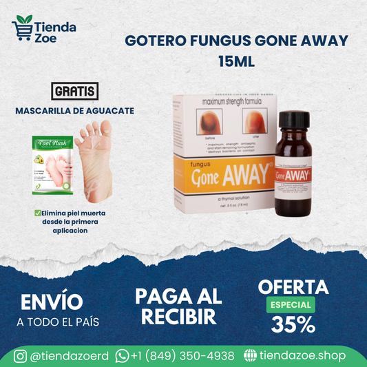 Gone Away uñas perfectas 15ML + Mascarilla Aguacate | Elimina piel muerta