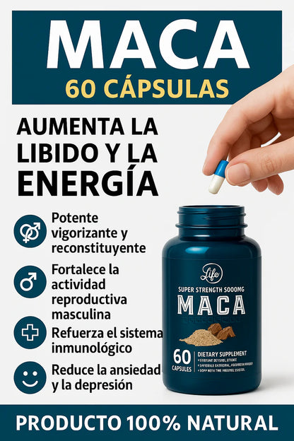 Maca Peruana suplemento natural
