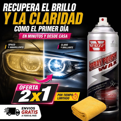 2x1 Spray Restaurador de Faros Veslee 450ML