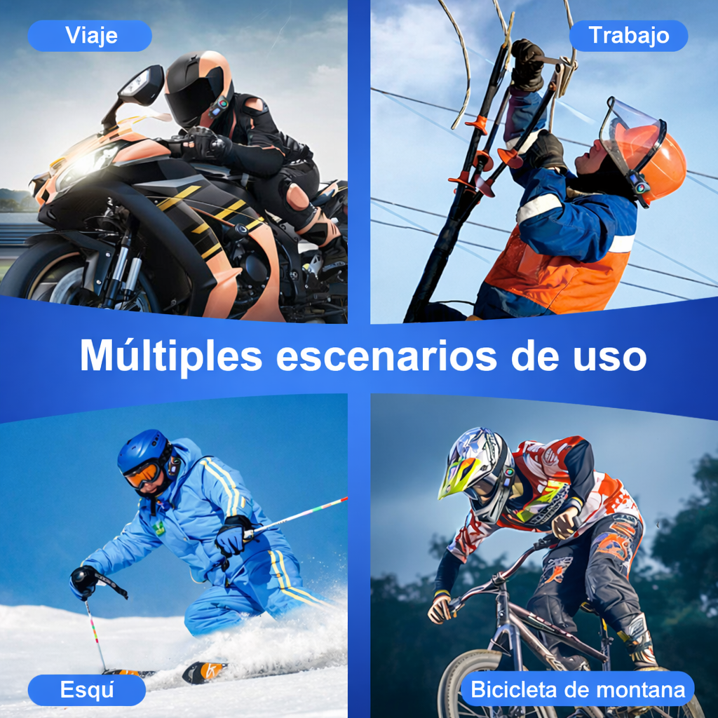 Auriculares Inalámbricos Bluetooth para Casco Q58-MAX