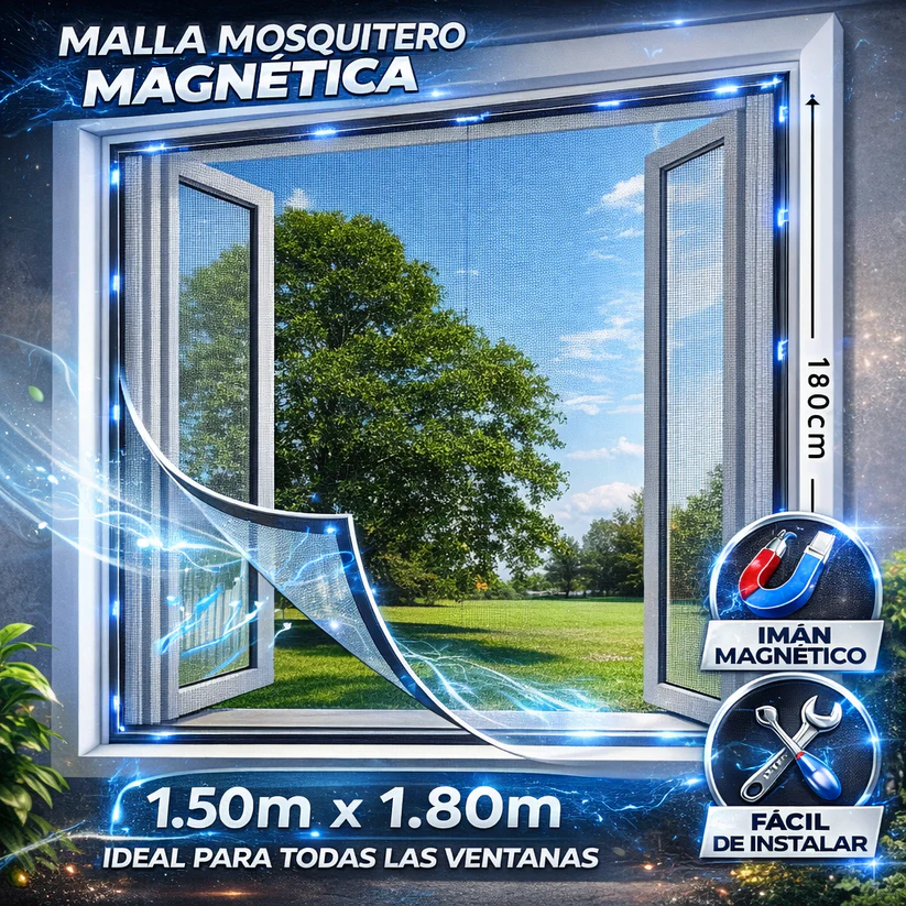 Screentastic Pro | Malla Mosquitero Magnética 150x180cm