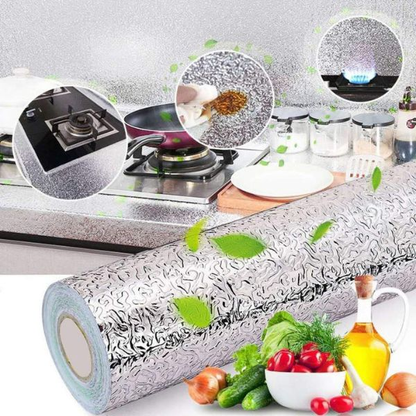 OFERTA 3X1 PAPEL ALUMINIO ADHESIVO DE COCINA 60CMX3M