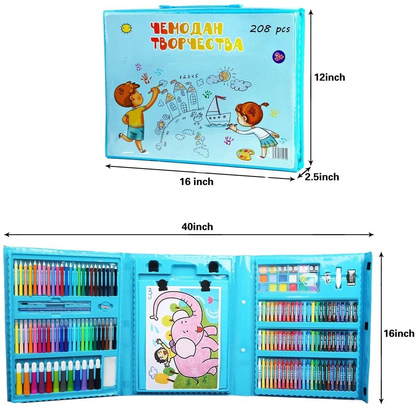 Kit de Arte Infantil 208 Piezas