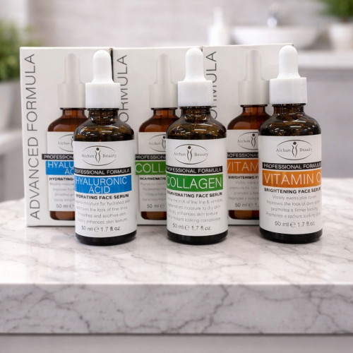 Kit Serum- Acido Hialuronico/Vitamina C/Colágeno