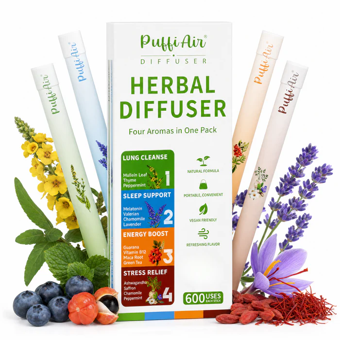 Puffi - Mezcla natural 4 en 1 para liberarte del vapeo