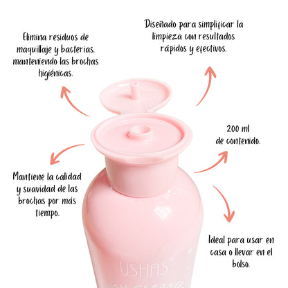 Shampoo antibacterial para brochas Ushas 200ML