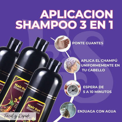 Shampoo Cubre Canas 3 en 1